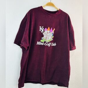 Mini-Golf Club Maroon T-Shirt